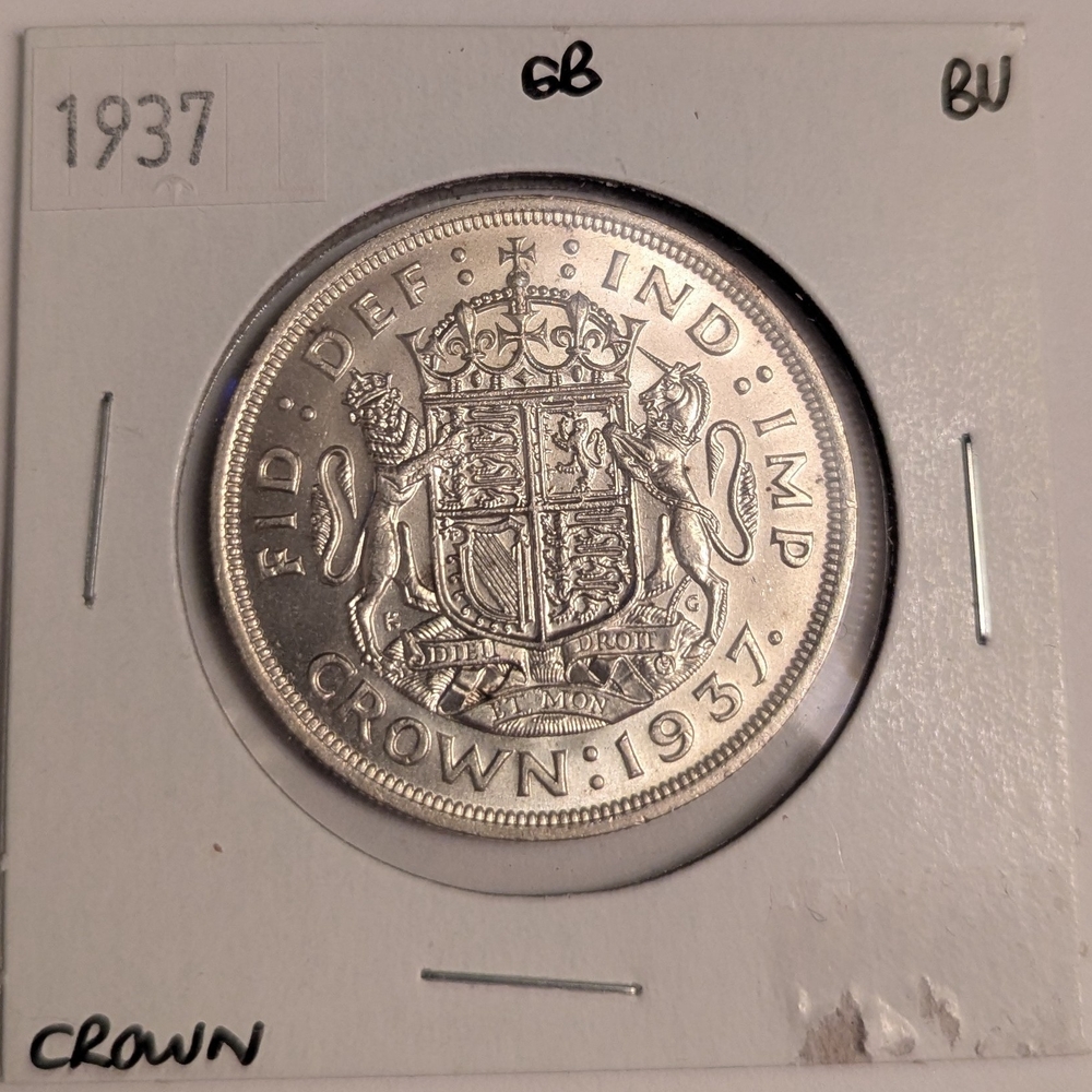 1937 Great Britain Silver Crown BU (MS63)